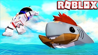 BECOMING A SHARK JUST TO DESTROY MY FRIEND! -- ROBLOX SHARK BITE