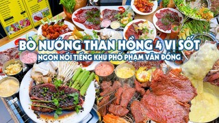 Truy tìm quán BÒ NƯỚNG THAN HỒNG có tứ vị sốt ngon nức tiếng khu phố Phạm Văn Đồng| Địa điểm ăn uống