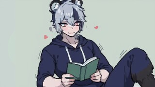 When the boy got the spiritual book and became a panda girl