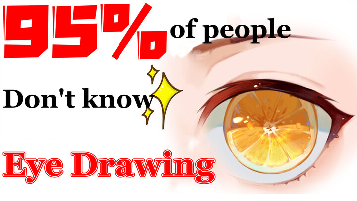 [Eye painting] Super simple one minute fruit eye painting method!