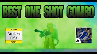 Combo đấm phát chết luôn đỉnh cao Acidum Rifle + God Human - Bounty Hunting - Roblox - Blox Fruits