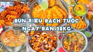 BÚN RIÊU BẠCH TUỘC SIZE BỰ mỗi ngày bán hơn 30kg bạch tuộc ở Quận 8 | Địa điểm ăn uống