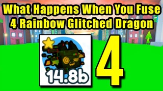 What Happens When You Fuse 4 Rainbow Glitched Dragon in Pet Simulator X