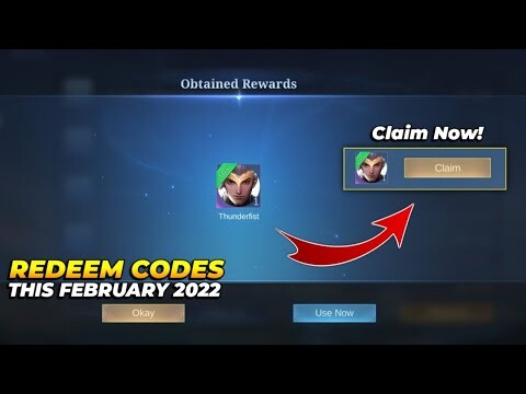 ML NEW REDEEM CODES THIS MONTH FEBRUARY 2022 | CHOU THUNDER FIST - MLBB