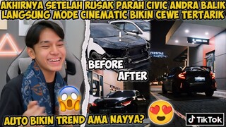 ANDRA MODE CINEMATIK PAKE CIVIC BIKIN SEMUA CEWEK TERTARI🗿  ANJAY🤣 FREE FIRE