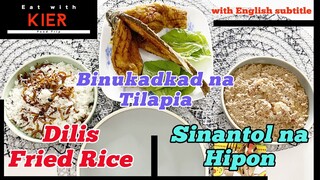 Binukadkad na Tilapia and Sinantol na Hipon