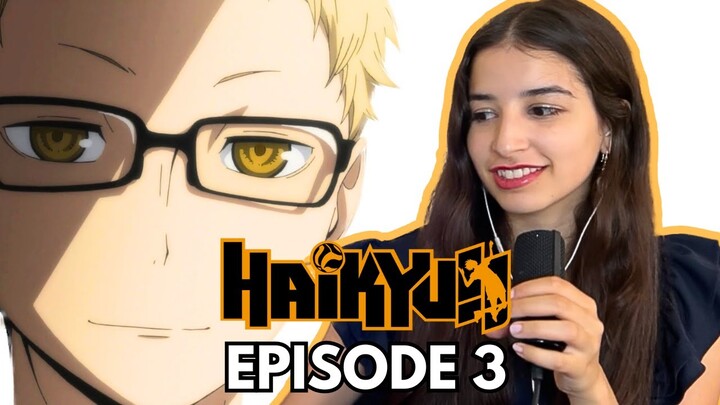 TSUKISHIMA IS A HATER! -  Haikyuu!! Episode 3 Season 1 Reaction