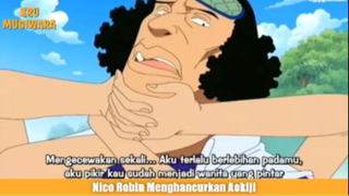 Wow! Nico Robin Berhasil Membuat Aokiji Hancur berkeping Keping