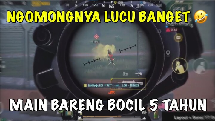 Lucu Banget Ngomongnya🤣 Bocil 5 Tahun Dah Bisa Main PUBG Mobile