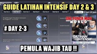 Guide Menyelesaikan Latihan Intensif DAY 2 & DAY 3 !! - One Punch Man World