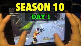 Welcome to Season 10 - Day 1 | GAMEPLAY HANDCAM | PUBG MOBILE - IPAD MINI 5