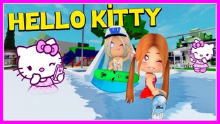 🎀 TATLI VE ŞİŞKO HELLO KİTTY DEN KAÇIYORUZ 🥰 ROBLOX KÜBRA NİSA