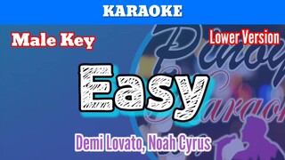 Easy by Demi Lovato, Noah Cyrus (Karaoke : Male Key : Lower Version)