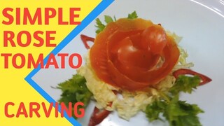 Rose Tomato Carving/Garnis  Mawar Tomat