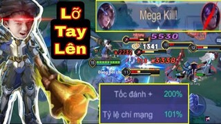 Lỡ Tay Lên 200% Tốc Đánh + 100% Chí Mạng Cho Triệu Vân | 1 Đập Bay Màu - Hùng BK