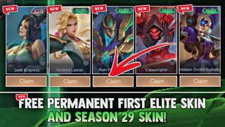 NEW! GUARANTEED FIRST ELITE SKIN AND SEASON SKIN + CHANGE NAME CARD! (CLAIM FREE!) | MOBILE LEGENDS