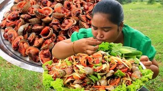 Amazing Mix Blood Cockle with Chili recipe By village & Cooking life