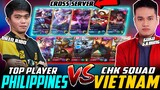 PHILIPPINES TOP PLAYER vs. VIETNAM CHK SQUAD in Rank! Bren Ribo vs. Guku Gaming ~ Mobile Legends