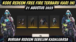 KODE REDEEM FF TERBARU 21 AGUSTUS 2023 HARI INI 100% WORK