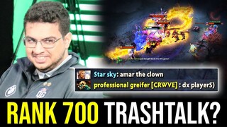 AMMAR got trashtalk by RANK 700 - "xD Players"