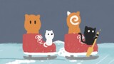 [Animation] Cat Animation Of Cat Playing On The Ice
