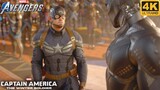 Captain America Meets Black Panther with Winter Soldier Stealth Suit - Marvel's Avengers Game (4K)