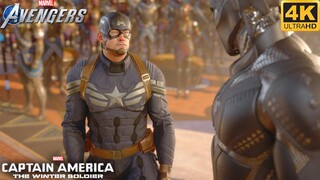 Captain America Meets Black Panther with Winter Soldier Stealth Suit - Marvel's Avengers Game (4K)