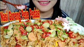 ASMR NASI GORENG PETE PEDAS | ASMR MUKBANG INDONESIA | EATING SOUNDS