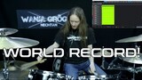 Blast Beat WORLD RECORD! (unofficial) - 20 minutes - 250bpm straight