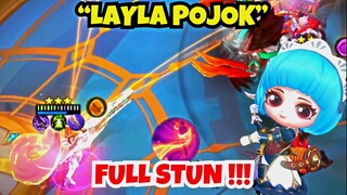 CARA MAIN ANGELA SKILL 2 - HYPER LAYLA FULL STUN - Magic Chess Mobile Legends