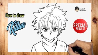 How to draw Killua from Hunter X Hunter