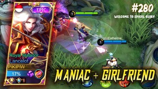 I PLAY WITH GIRLFRIEND + my lancelot AUTO MANIAC, - MOBILE LEGENDS GAMEPLAY #280