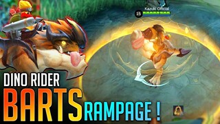 Lick Them To Death - New Hero Barts Dino Rider Gameplay | Mobile Legends Bang Bang