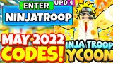 MAY *2022* ALL NEW SECRET OP CODES In NINJA TROOP TYCOON! Roblox Ninja Troop Tycoon Codes