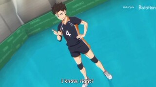 Nishinoya stand there, ready to receive compliments lol