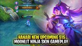 Hanabi Moonlit Ninja 515 Skin Gameplay | Mobile Legends: Bang Bang