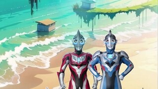 Ultraman terbang menjauh!