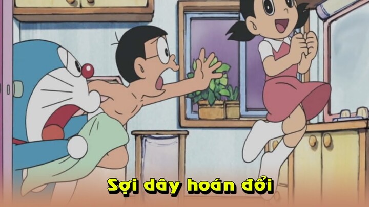Review phim Doraemon | sợi dây hoán đổi , hoạ sĩ chaiko