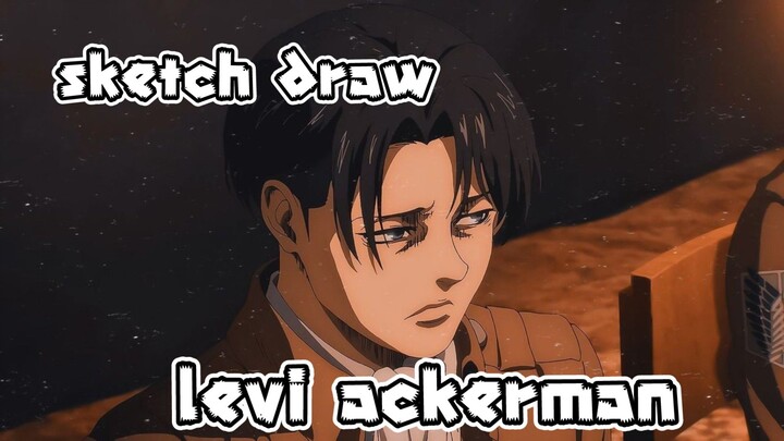 sketch draw LEVI ACKERMAN