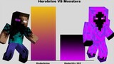 Herobrine vs Monsters Power Levels (Herobrine vs Mobs And Monsters)