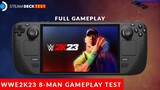STEAMDECK TEST! WWE 2K23 8-MAN BATTLE ROYALE | WWE2K23 FULL GAMEPLAY