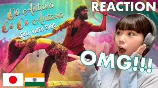 JAPANESE REACTION Oo Antava..Oo Oo Antava Full Video Song | Pushpa Songs | Allu Arjun, Rashmika |DSP