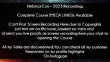WebinarCon Course 2023 Recordings Download