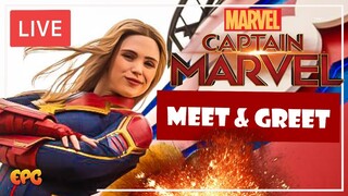 Captain Marvel Meet and Greet at Disneyland FIRST EVER APPEARANCE!