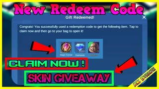 NEW WORKING REDEEM CODES | SKIN GIVEAWAY | NEW MOBILE LEGENDS OCTOBER REDEEM CODES | FREE SKIN |