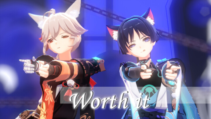 [Genshin Impact MMD]Fox x Cat~Worth it? [Maple Leaf x Wanderer]