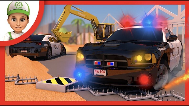 Mobil pak polisi kartun. Kartun balap Mobil bahasa indonesia. Kartun polisi anak anak.