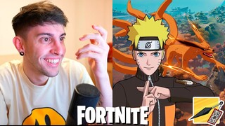 REACCIONANDO A NARUTO EN FORTNITE