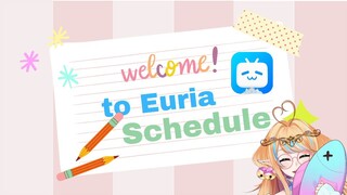 Euria Schedule in January #Vcreators |bilibili