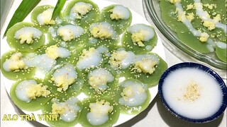 BÁNH BÈO- Cách pha bột BÁNH BÈO NGỌT LÁ DỨA mềm ngon béo ngậy, bánh quê Miền Tây đúng vị ngày xưa